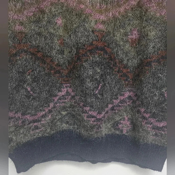 Vintage St.Michael y2k 100% Scottish Wool Crewneck Boxy sz L Sweater Unisex . - Picture 3 of 10